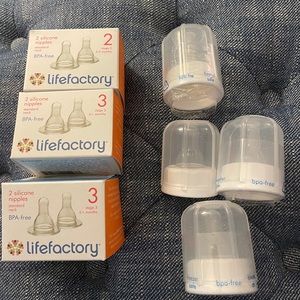 Brand new life factory baby bottle nipples.